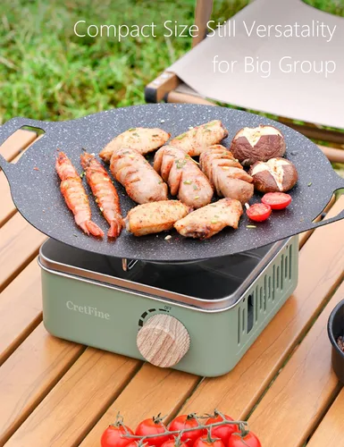 Miniatura 4 de Mini estufa de butano para acampar con bolsa portátil, cocina en interiores y exteriores, para emergencia y campamento, 8205 BTU, 2 horas de uso por