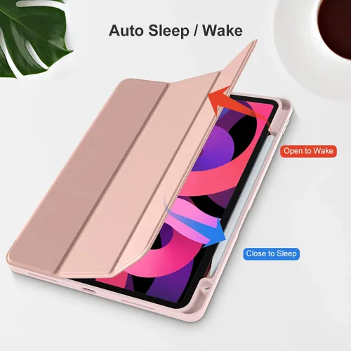 Miniatura 5 de Akkerds Funda compatible con iPad Air de 11 pulgadas de 7ª/6ª generación (M3/M2) 2025/2024, para iPad Air de 5ª/4ª generación de 10.9 pulgadas Rosa