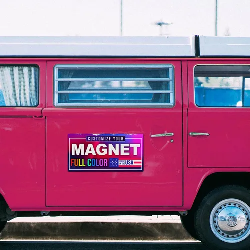 Miniatura 6 de Letreros magnéticos personalizados de 12 x 24 pulgadas a todo color para negocios y publicidad, imanes de vinilo personalizados de 30 mil