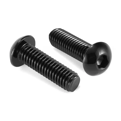 Miniatura 11 de Tornillos de cabeza de botón de 1/4-20 x 3/4 pulgadas, 20 tornillos de acero inoxidable 304 18-8, unidad hexagonal Allen, óxido negro por SG TZH