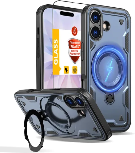 Miniatura 76 de Funda magnética para Google Pixel 9A compatible con cargador inalámbrico MagSafe, para Pixel 9A, funda de teléfono integrada de 360 °, con 2