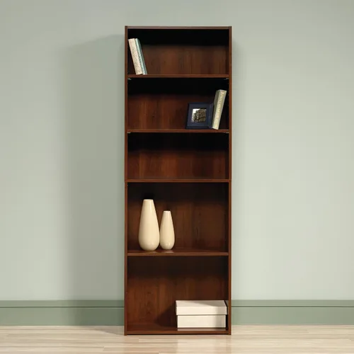 Miniatura 2 de Sauder Beginnings Estantería de 5 Estantes, Librero con Estantes de Almacenamiento Ajustables, en Brook Cherry