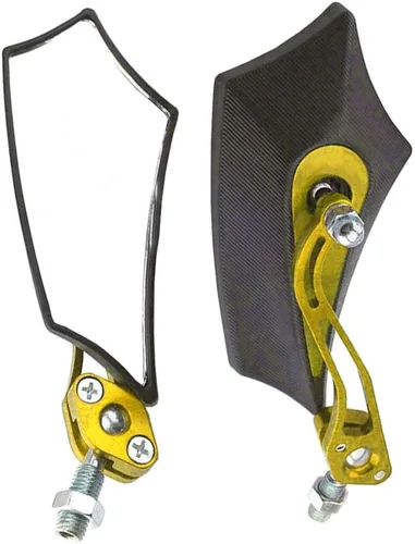 ESUPPORT Oro Universal Motocicleta Motocicleta 0.315 in 0.394 in Espejo Lateral Vista Trasera ATV Scooter Bike Sport