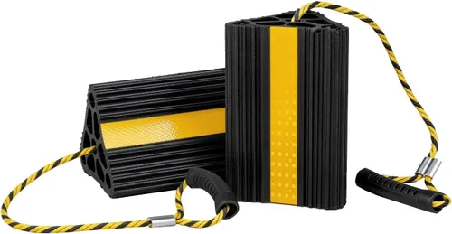 Miniatura 8 de Vacallity Cuñas de Ruedas para Remolques de Viaje, Resistentes de Goma Sólida para Servicio Pesado, Bloques de Cuñas de Ruedas para Remolques