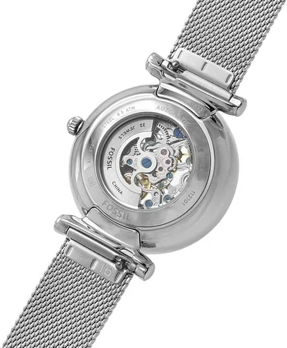 Miniatura 6 de Fossil Womens Watch Carlie 35mm case Size Automatic Movement Stainless Steel Mesh Strap