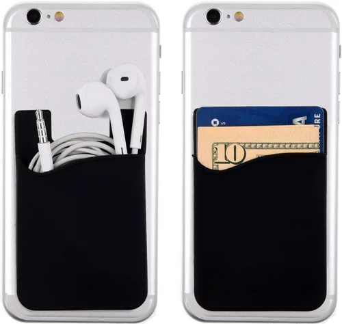Miniatura 7 de AgentWhiteUSA Billetera para teléfono celular, con funda adherente, para tarjetas de crédito, de negocios y de identificación, apta para casi todos