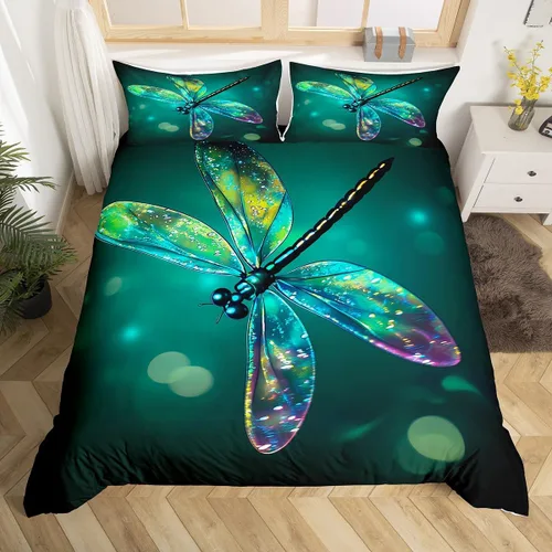 Miniatura 18 de Erosebridal Juego de ropa de cama con diseño de galaxia tamaño matrimonial, diseño de atrapasueños con temática bohemia, juego de funda de edredón