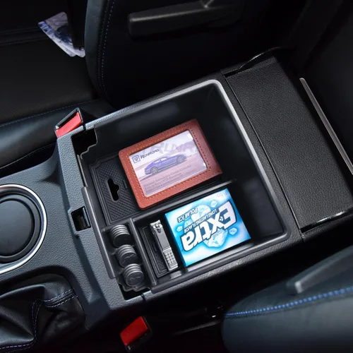Miniatura 6 de RUNROAD Bandeja organizadora de consola central mejorada compatible con Ford Ranger 2019-2023 XL XLT Lariat, soporte para monedas, caja