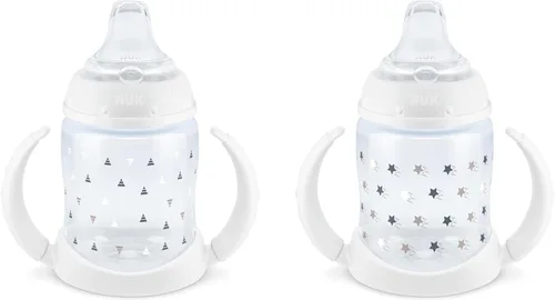 Miniatura 12 de NUK First Choice - Vaso para aprender 2.0, 5 onzas, con asas, a prueba de derrames, a prueba de fugas, vaso con popote suave, paquete de 2