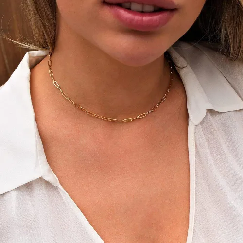 Miniatura 5 de Yooblue Collares con inicial en capas de oro para mujer, chapados en oro de 14 quilates, collares con dije de inicial, collares de cadena