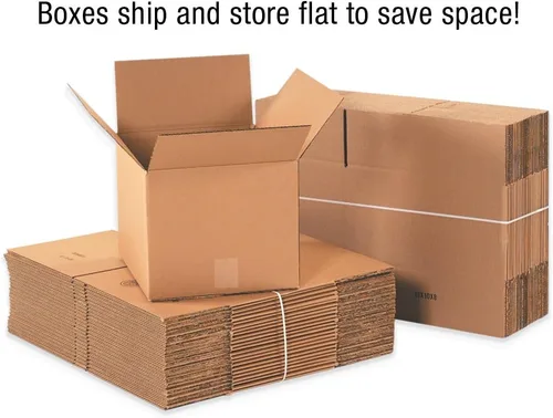 Miniatura 2 de Aviditi Caja de cartón corrugado 1288W 12" L x 8" W x 8" H, blanca, para envío, embalaje y mudanza (paquete de 25)