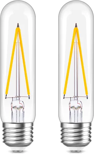 Miniatura 7 de Bombilla LED vintage de 4 W regulable, 2700 K, luz blanca cálida, E26 T10 Edison, equivalente a 40 W, 400 lm, para lámpara colgante de candelabro