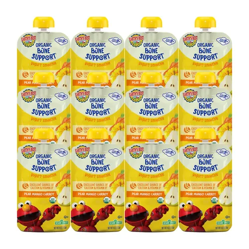 Miniatura 10 de Bolsas de batido de yogur orgánico De la tierra mejor, 24+ meses, batido de yogur de frutas para el sistema inmunológico para niños de 24 meses