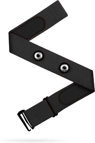 Correa de repuesto para monitor de pecho de frecuencia cardíaca, compatible con Frontier X2 Wahoo Tickr Polar Garmin HRM Coospo Negro