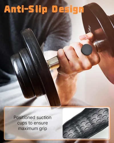 Miniatura 4 de Empuñaduras de levantamiento de pesas para entrenamiento con pesas – Empuñaduras antideslizantes de gimnasio para entrenamiento, agarre
