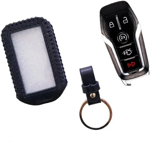Miniatura 5 de Funda de cuero universal para llavero de coche grande con control remoto para coche roto llavero volver a colocar un mando a distancia roto/llavero