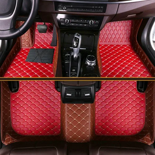 Miniatura 28 de Tapetes de piso de automóvil para el 99 % de los sedán, SUV deportivos, protección para todo tipo de clima, tapetes de cuero impermeables