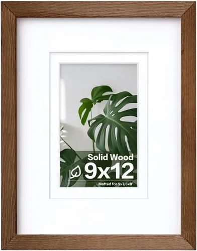 Miniatura 194 de Egofine - Portarretratos de 4 x 6 pulgadas, de madera maciza con plexiglás, para fotos de 3.5 x 5 con paspartú o de 4 x 6 sin paspartú, para colocar