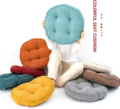 Miniatura 3 de Chair Cushion for Dining Chairs Round, Seat Cushion for Kitchen Chairs Extra Thick, Multi-Functional Chair Pads for Floor, Garden, Dining Room