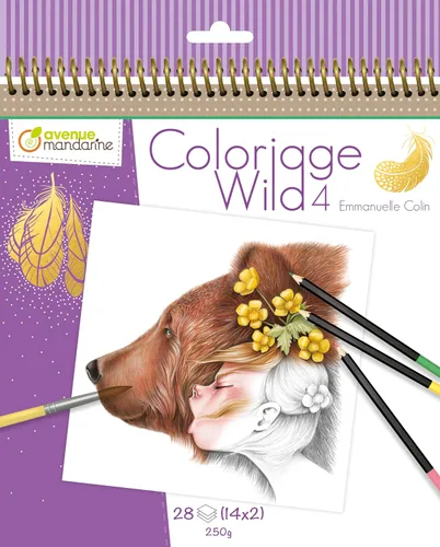 Miniatura 18 de Avenue Mandarine Libro para colorear Coloriage Wild 3 de Emmanuelle Colin