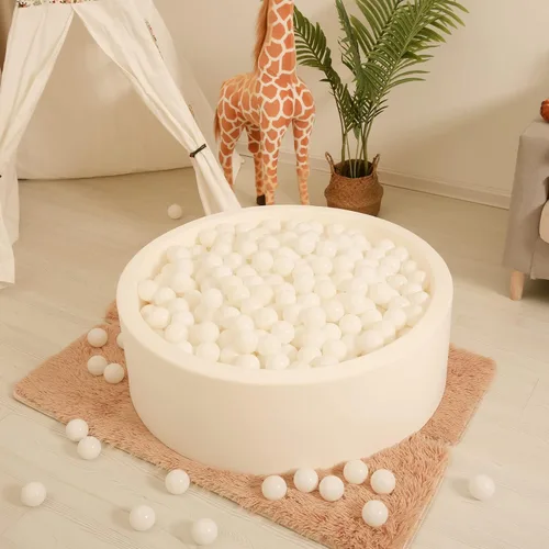 Miniatura 24 de Bolas de pozo de bolas Realhaha 50 100 200 500 Bolas de juego de plástico para bebés, niñas, niños pequeños, tienda de campaña, piscina, sala