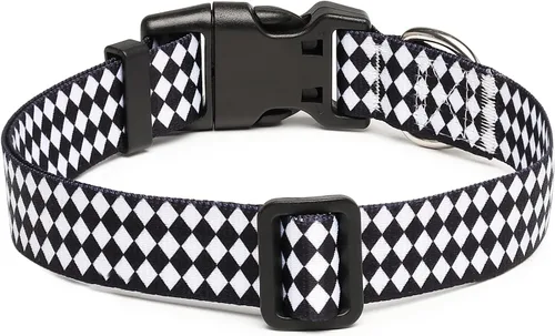 Miniatura 167 de Mercano Collar ajustable para perro, patrones de diseño especial, nailon suave, cómodo y resistente, collar para mascotas para perros pequeños