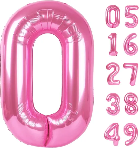 Miniatura 448 de Globo de cumpleaños número 4 dorado de 40 pulgadas, globos gigantes del número cuatro 14 24 34 40 44 2024, globos grandes de lámina de mylar para Oro