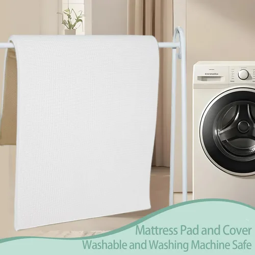 Miniatura 6 de Gwydre Colchón lavable de 52 x 27 pulgadas, 100% espuma viscoelástica lavable, colchón vertical para cama infantil con funda extraíble transpirable