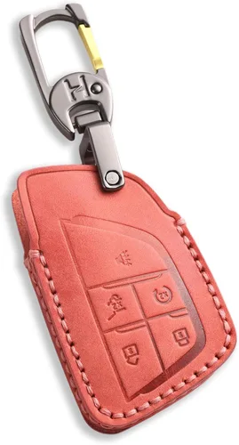 Miniatura 15 de Funda de llavero de cuero de 4 botones Hontumax para Chevy Tahoe Colorado Silverado Suburban Equinox Traverse, para GMC Yukon Sierra Acadia Canyon
