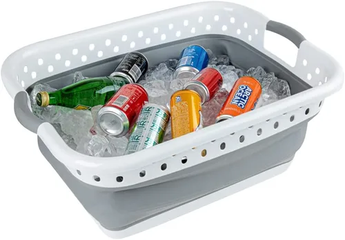 Miniatura 12 de Restaurantware - Contenedor plegable de 20.8 x 15.4 x 8.7 pulgadas, 1 contenedor de almacenamiento duradero - Asas integradas, organizador