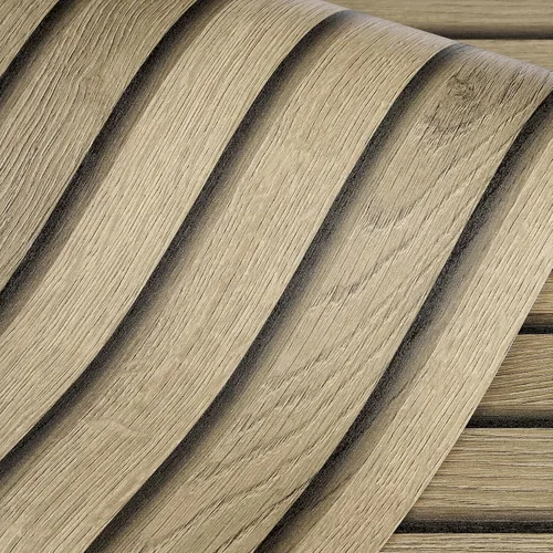 Miniatura 8 de Livelynine Papel tapiz de listones de madera para despegar y pegar, extraíble, papel de contacto de madera natural, para despegar y pegar