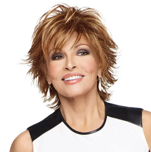 Miniatura 22 de Raquel Welch 14 pulgadas con parte superior ondulada de 14 pulgadas, pelo en la parte superior de la cabeza, solo la parte superior, no es una
