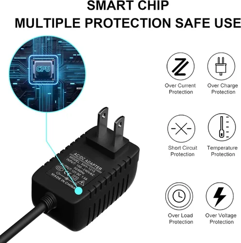 Miniatura 5 de Adaptador de fuente de alimentación de CA de 12 V compatible con Yamaha PSR, YPG, YPT, DGX, DD, EZ y P Piano digital y serie de teclado portátil