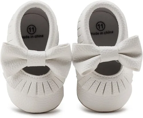 Miniatura 2 de Zapatos de cuna con borla y suela suave para bebés y niños pequeños