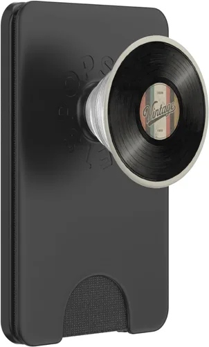 Miniatura 6 de Reproductor de discos de vinilo coleccionista de vinilo retro amante de la música PopSockets PopGrip para MagSafe