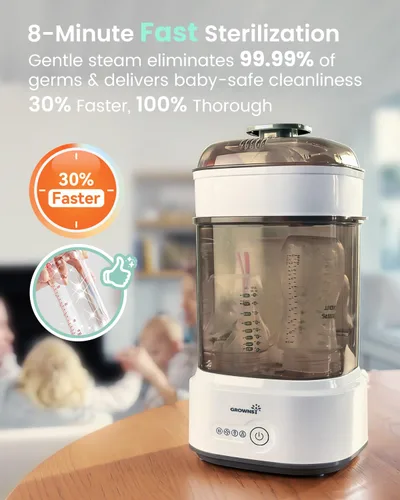 Miniatura 4 de Esterilizador y secadora de biberones, esterilizador eléctrico compacto para biberones (Esterilizador de Biberones), desinfectante de biberones
