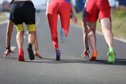 Miniatura 7 de Rainbow Socks Mujer Hombre Colorido ABS Sport Yoga