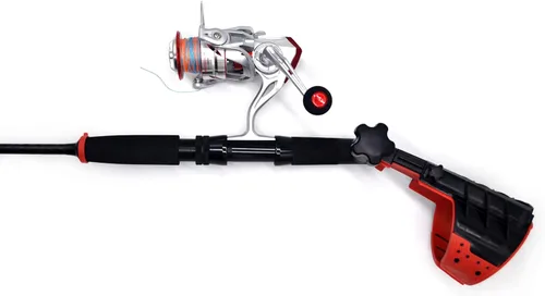 Miniatura 7 de Dimatteo Combo de pesca ergonómica. Mango de caña ergonómica con varilla giratoria de 6.9 ft, señuelo: 1.41-2.82 oz. Prueba: 17.6-22.0 lbs, carrete