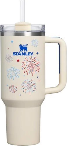 Miniatura 69 de Stanley Quencher H2.0 - Vaso de acero inoxidable con asa, pajilla y tapa FlowState giratoria de 3 posiciones; aislamiento térmico, sin BPA; apto