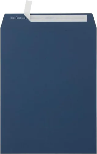 LUXPaper Sobres de extremo abierto de 10 x 13 pulgadas | Despegar y prensar | Azul marino | Texto de 80 libras | Cantidad de 1,000 unidades