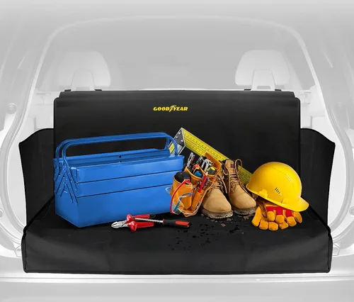 Miniatura 2 de GOODYEAR Cubierta de carga resistente al agua para SUV, protector de maletero resistente para perros, forro duradero con paredes laterales