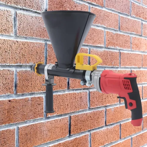 Miniatura 2 de YIYIBYUS Pistola de lechada de mortero Aplicador pulverizador eléctrico semiautomático 750W, pistola de lechada de mortero pulverizador herramienta
