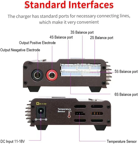 Miniatura 3 de IMAX B6 - Cargador de equilibrio de batería Lipo de 80 W, descargador de 6 A, RC Hobby Lipo NiMh Li-ion Ni-Cd Lipro Cargador de equilibrio digital +