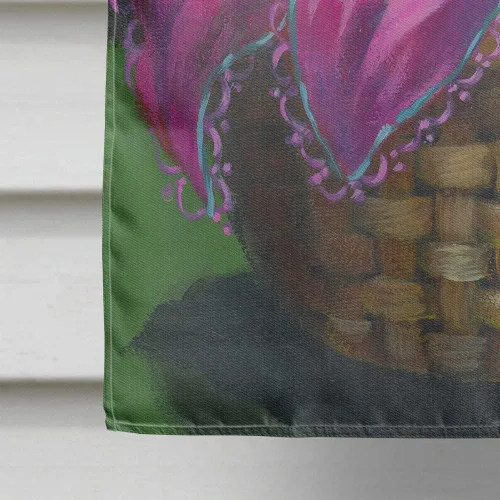 Miniatura 547 de Caroline's Treasures PPP3090GF - Bandera decorativa para jardín de bulldog inglés y otoño, para exteriores, patio, flores, tamaño de jardín