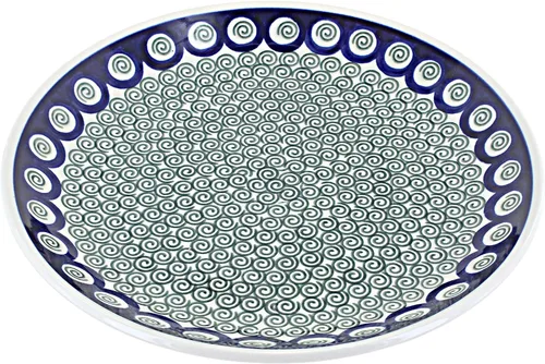 Miniatura 33 de Cerámica pulida de rosa azul – Plato de cena Athena marrón – 10.5 pulgadas de diámetro – Ideal para comidas diarias, comidas informales o como