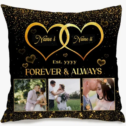 Miniatura 16 de Customizable Pillowcase with 6 Images and Text Dedicated to Mom, Decorative Cushion offering a Warm Gift for Anniversaries Birthdays Christmas or 6