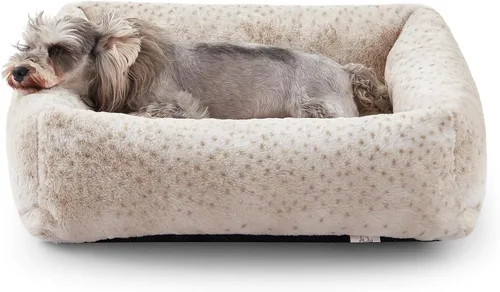 Miniatura 35 de JOEJOY Cama mediana para perros de tamaño mediano, cama ortopédica rectangular lavable para mascotas con funda de cremallera extraíble, bonita cama