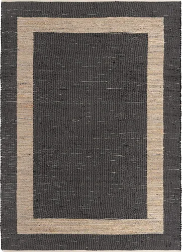 Miniatura 8 de Unique Loom Chindi Jute Collection - Alfombra rectangular (9 x 12 pies 2 pulgadas, color negro/azul marino)