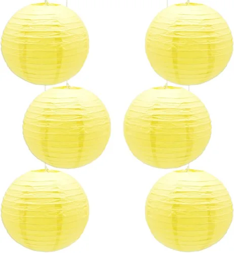 Miniatura 7 de 6 linternas de papel de 12 pulgadas, color rosa, chinas, japonesas, redondas, colgantes, faroles de papel para Halloween, bodas, cumpleaños, faroles