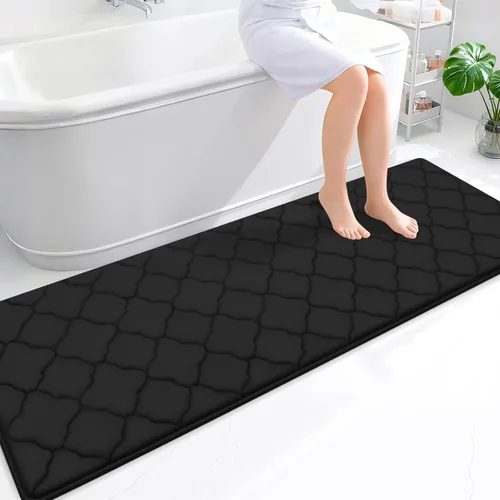 Miniatura 117 de OLANLY Alfombra de Baño de Espuma Viscoelástica de 24 x 16 pulgadas, Ultra Suave y Absorbente, Alfombras de Baño Antideslizantes, Cómodas, Lavables